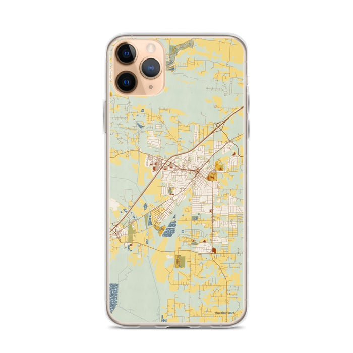 Custom Cabot Arkansas Map Phone Case in Woodblock