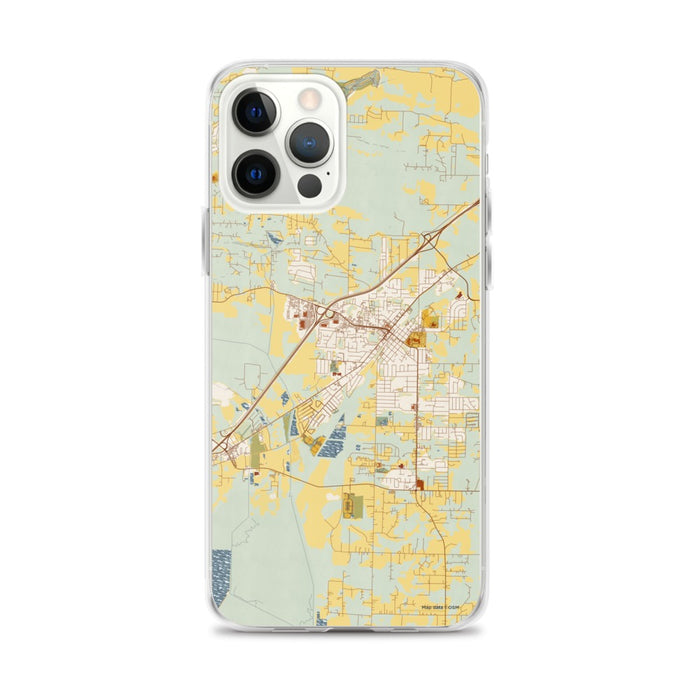 Custom Cabot Arkansas Map iPhone 12 Pro Max Phone Case in Woodblock