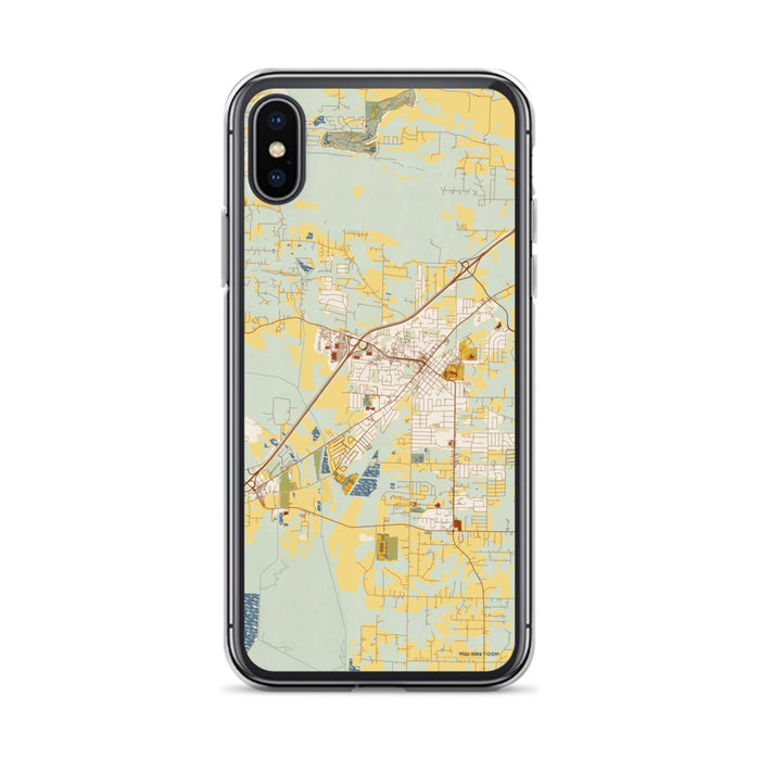 Custom Cabot Arkansas Map Phone Case in Woodblock