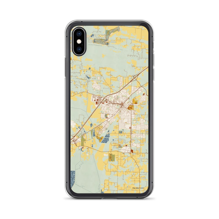 Custom Cabot Arkansas Map Phone Case in Woodblock