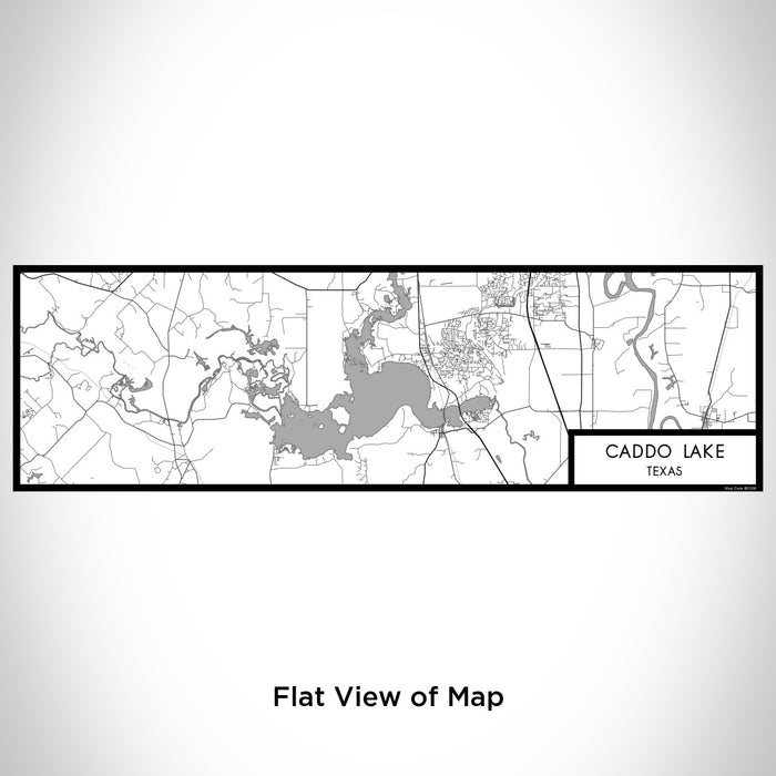 Flat View of Map Custom Caddo lake Texas Map Enamel Mug in Classic