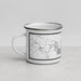 Left View Custom Caddo lake Texas Map Enamel Mug in Classic