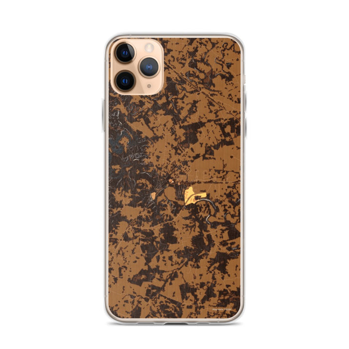 Custom iPhone 11 Pro Max Cadiz Kentucky Map Phone Case in Ember