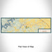 Flat View of Map Custom Cadiz Kentucky Map Enamel Mug in Woodblock