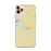 Custom iPhone 11 Pro Max Cadiz Kentucky Map Phone Case in Woodblock