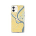 Custom Cairo Illinois Map iPhone 12 Phone Case in Woodblock