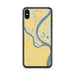 Custom Cairo Illinois Map Phone Case in Woodblock