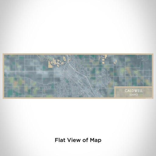 Flat View of Map Custom Caldwell Idaho Map Enamel Mug in Afternoon