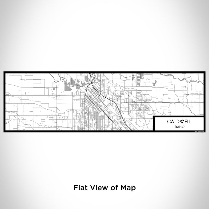 Flat View of Map Custom Caldwell Idaho Map Enamel Mug in Classic