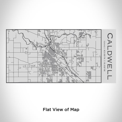 Rendered View of Caldwell Idaho Map Engraving on 17oz Stainless Steel Insulated Cola Bottle
