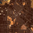 Caldwell Idaho Map Print in Ember Style Zoomed In Close Up Showing Details