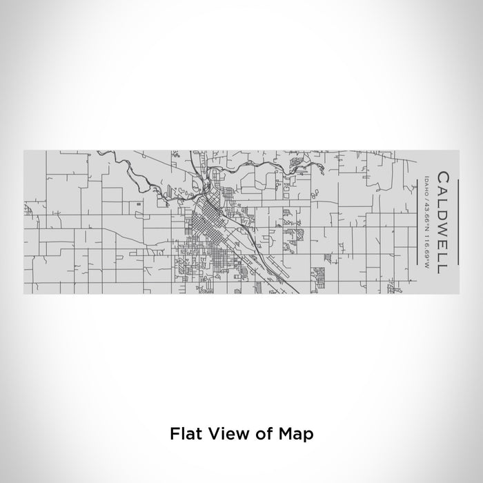 Rendered View of Caldwell Idaho Map Engraving on 10oz Stainless Steel Insulated Cup with Sipping Lid