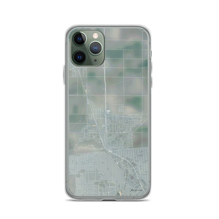 Custom iPhone 11 Pro Calexico California Map Phone Case in Afternoon