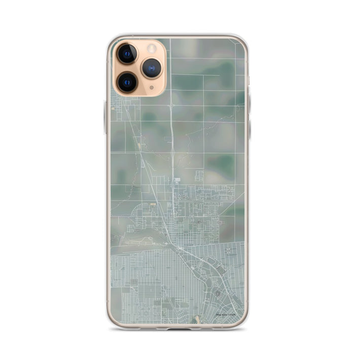 Custom iPhone 11 Pro Max Calexico California Map Phone Case in Afternoon