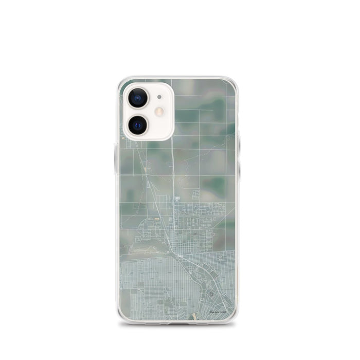 Custom iPhone 12 mini Calexico California Map Phone Case in Afternoon