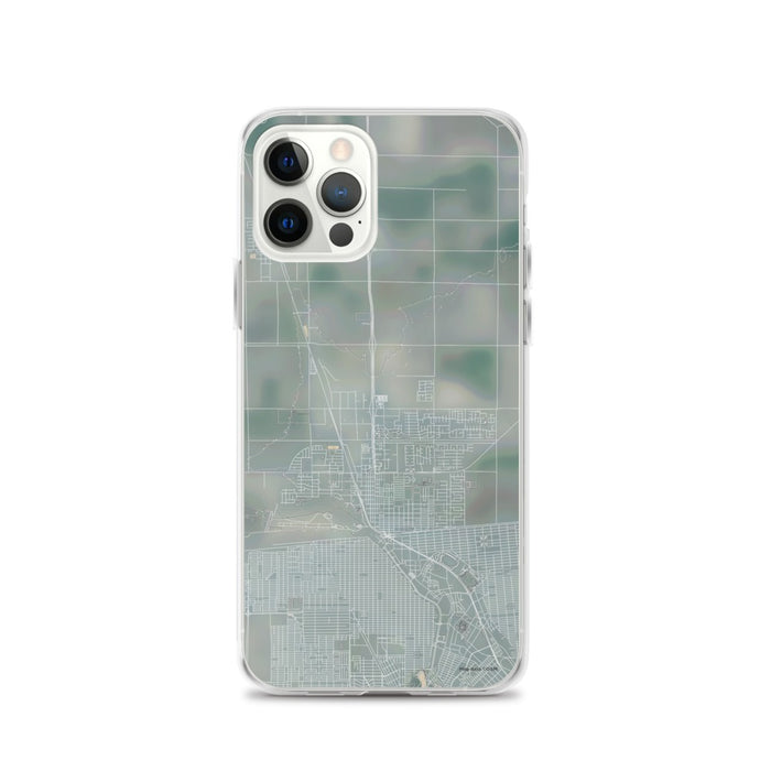 Custom iPhone 12 Pro Calexico California Map Phone Case in Afternoon