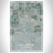 Calexico California Map Print Portrait Orientation in Afternoon Style With Shaded Background