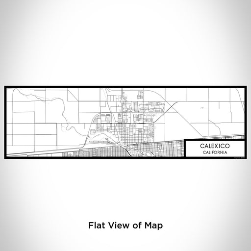 Flat View of Map Custom Calexico California Map Enamel Mug in Classic
