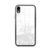 Custom iPhone XR Calexico California Map Phone Case in Classic