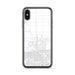 Custom iPhone X/XS Calexico California Map Phone Case in Classic