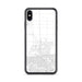 Custom iPhone XS Max Calexico California Map Phone Case in Classic