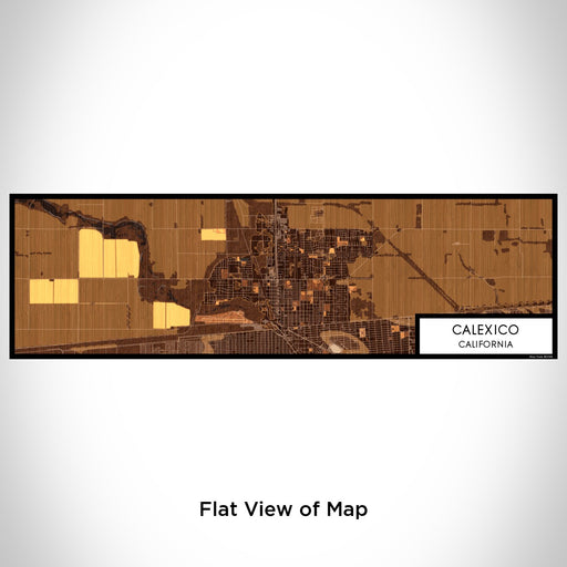 Flat View of Map Custom Calexico California Map Enamel Mug in Ember