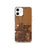 Custom iPhone 12 Calexico California Map Phone Case in Ember