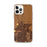 Custom iPhone 12 Pro Max Calexico California Map Phone Case in Ember