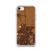 Custom iPhone SE Calexico California Map Phone Case in Ember