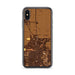 Custom iPhone X/XS Calexico California Map Phone Case in Ember