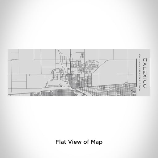 Rendered View of Calexico California Map Engraving on 10oz Stainless Steel Insulated Cup with Sipping Lid