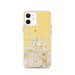 Custom iPhone 12 Calexico California Map Phone Case in Woodblock