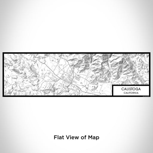 Flat View of Map Custom Calistoga California Map Enamel Mug in Classic