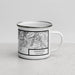 Right View Custom Calistoga California Map Enamel Mug in Classic