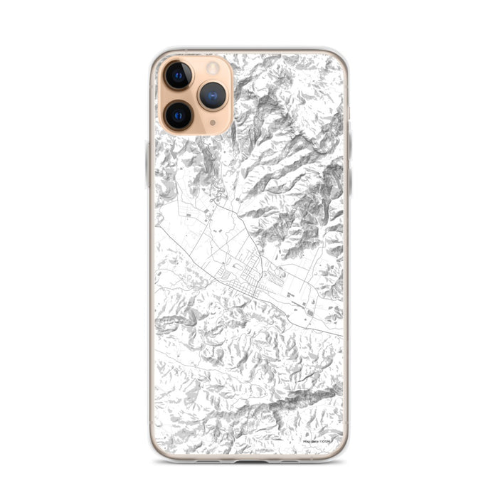 Custom iPhone 11 Pro Max Calistoga California Map Phone Case in Classic