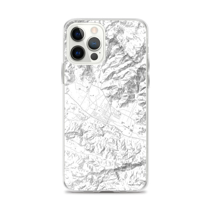 Custom iPhone 12 Pro Max Calistoga California Map Phone Case in Classic