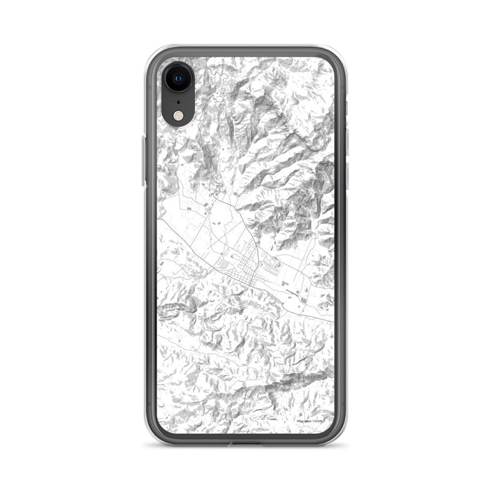 Custom iPhone XR Calistoga California Map Phone Case in Classic
