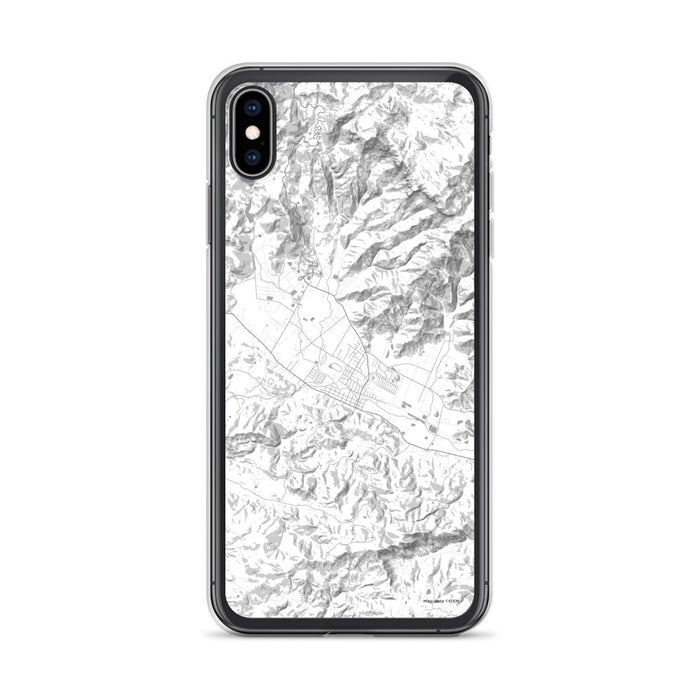 Custom iPhone XS Max Calistoga California Map Phone Case in Classic