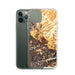 Custom Calistoga California Map Phone Case in Ember