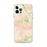 Custom iPhone 12 Pro Max Calistoga California Map Phone Case in Watercolor
