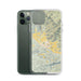 Custom Calistoga California Map Phone Case in Woodblock