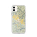 Custom iPhone 11 Calistoga California Map Phone Case in Woodblock