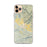 Custom iPhone 11 Pro Max Calistoga California Map Phone Case in Woodblock