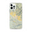 Custom iPhone 12 Pro Max Calistoga California Map Phone Case in Woodblock