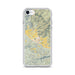 Custom iPhone SE Calistoga California Map Phone Case in Woodblock