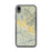 Custom iPhone XR Calistoga California Map Phone Case in Woodblock