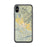 Custom iPhone X/XS Calistoga California Map Phone Case in Woodblock