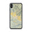 Custom iPhone XS Max Calistoga California Map Phone Case in Woodblock