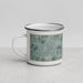 Left View Custom Calumet City Illinois Map Enamel Mug in Afternoon