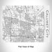 Rendered View of Calumet City Illinois Map Engraving on 20oz Stainless Steel Insulated Bottle with Bamboo Top in White